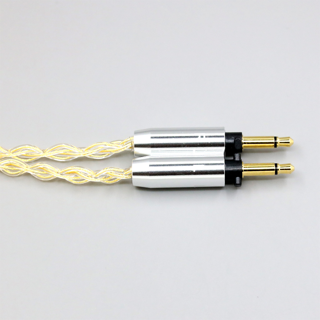 8 Core 99% 7n Pure Silver 24k Gold Plated Earphone Cable For Final Audio SONOROUS IV VI VIII X D8000 Design Pando Hope vi 1:1