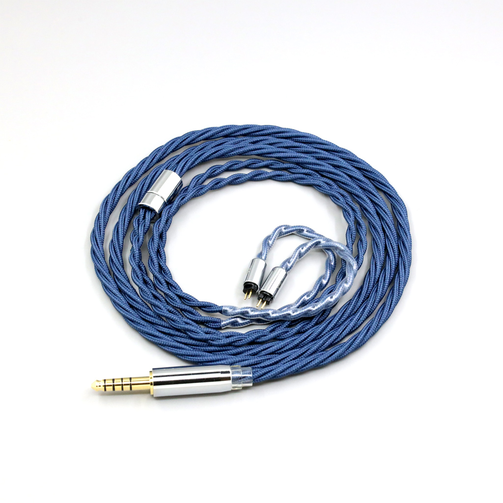 99% Pure Silver OCC Graphene Alloy Full Sleeved Earphone Cable For MoonDrop METEOR HARMON RAYS Simgot Ea1000 EW200 EA500 EW10