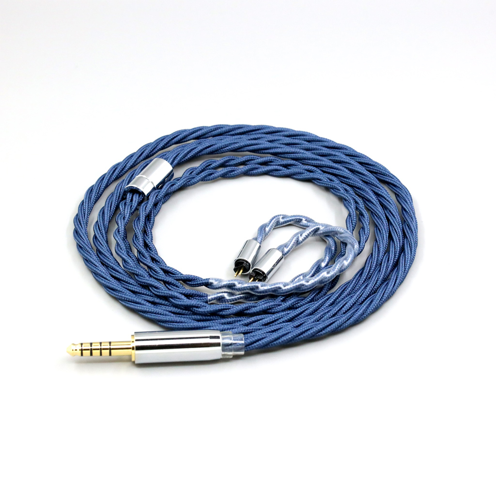 99% Pure Silver OCC Graphene Alloy Full Sleeved Earphone Cable For MoonDrop METEOR HARMON RAYS Simgot Ea1000 EW200 EA500 EW10