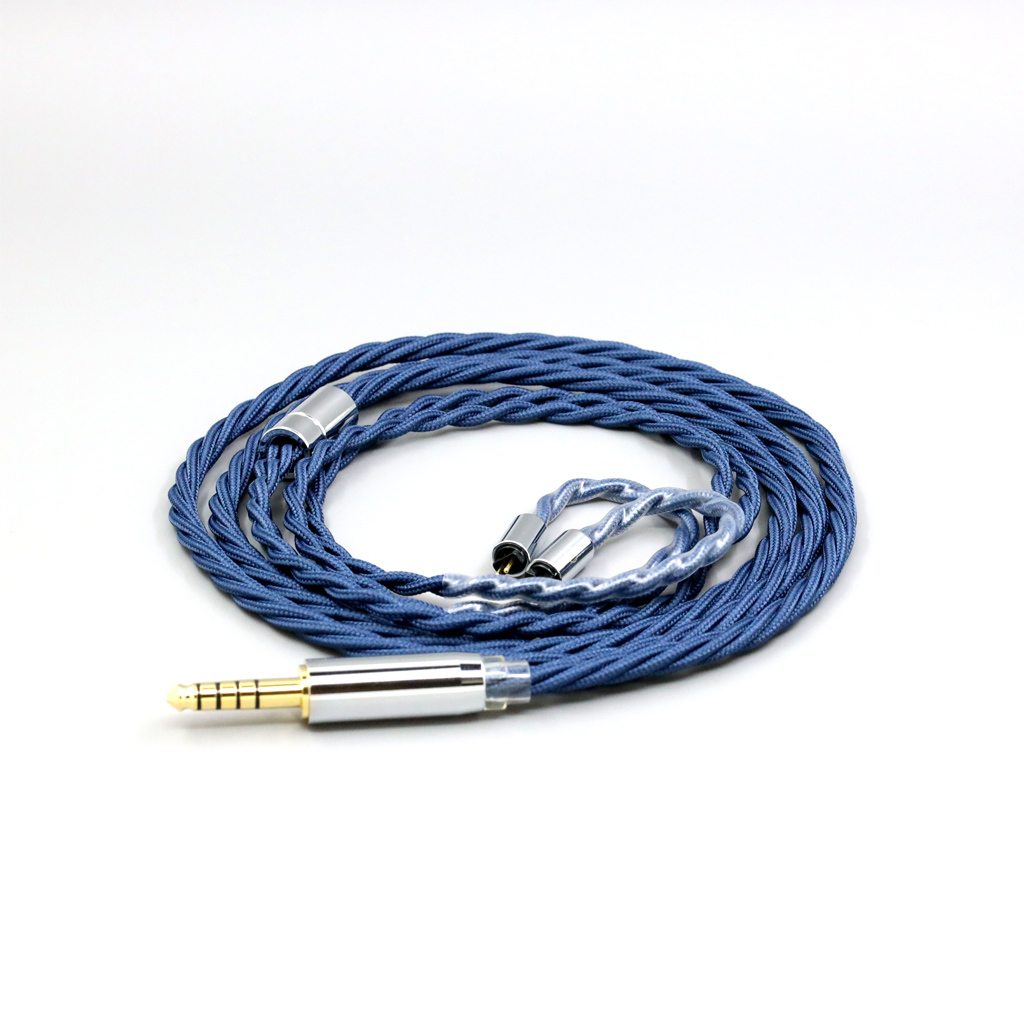 99% Pure Silver OCC Graphene Alloy Full Sleeved Earphone Cable For MoonDrop METEOR HARMON RAYS Simgot Ea1000 EW200 EA500 EW10