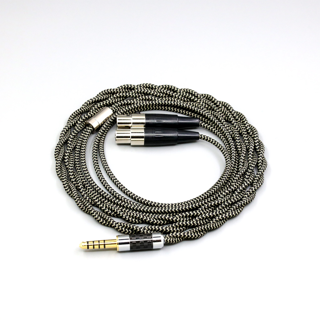 2 Core 2.8mm Litz OFC Earphone Shield Braided Sleeve Cable For Audeze LCD-3 LCD-2 LCD-X LCD-XC LCD-4z LCD-MX4 LCD-GX lcd-24