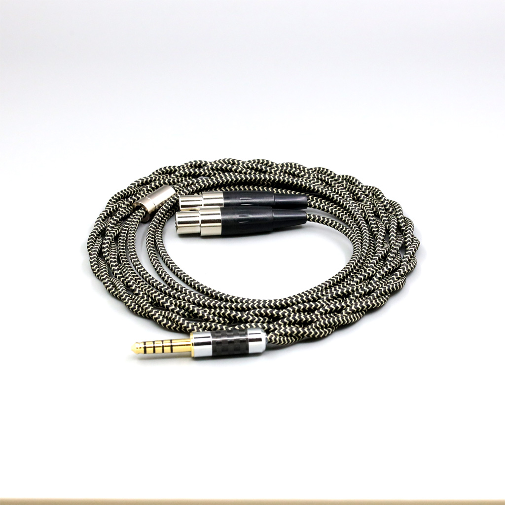 2 Core 2.8mm Litz OFC Earphone Shield Braided Sleeve Cable For Audeze LCD-3 LCD-2 LCD-X LCD-XC LCD-4z LCD-MX4 LCD-GX lcd-24