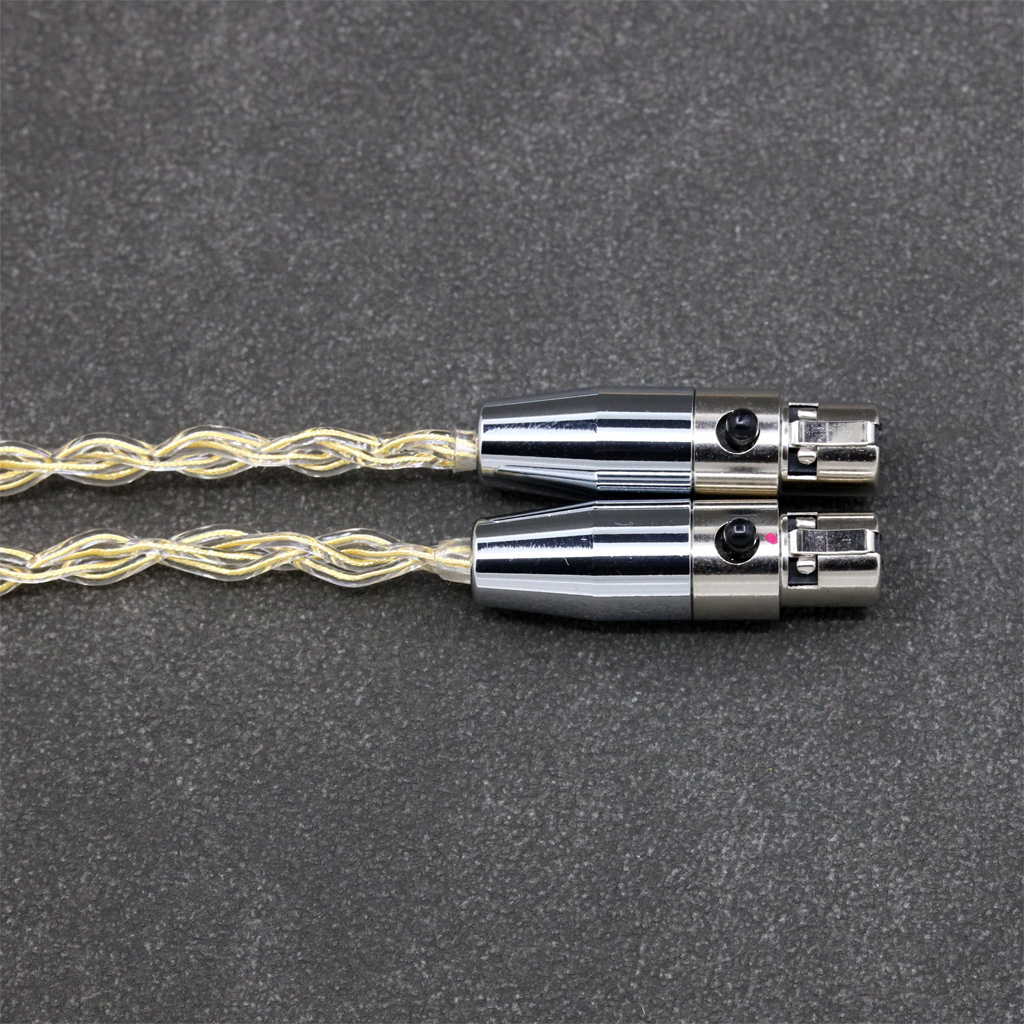 8 Core 99% 7n Pure Silver 24k Gold Plated Earphone Cable For Audeze LCD-3 LCD-2 LCD-X LCD-XC LCD-4z LCD-MX4 Headphone