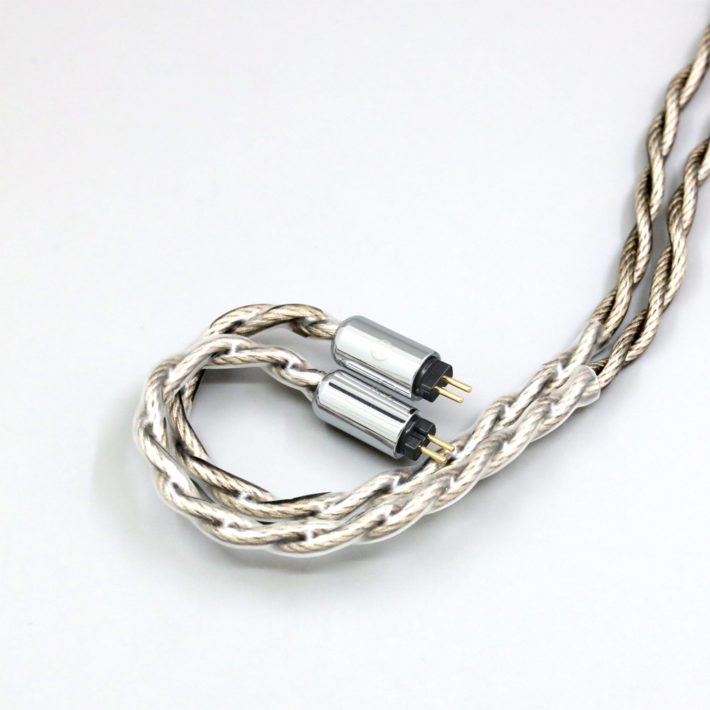 99% Pure Silver + Graphene Silver Plated Shield Earphone Cable For MoonDrop METEOR HARMON RAYS ILLUSTRIOUS Simgot Ea1000 EW200 EA500 EW10