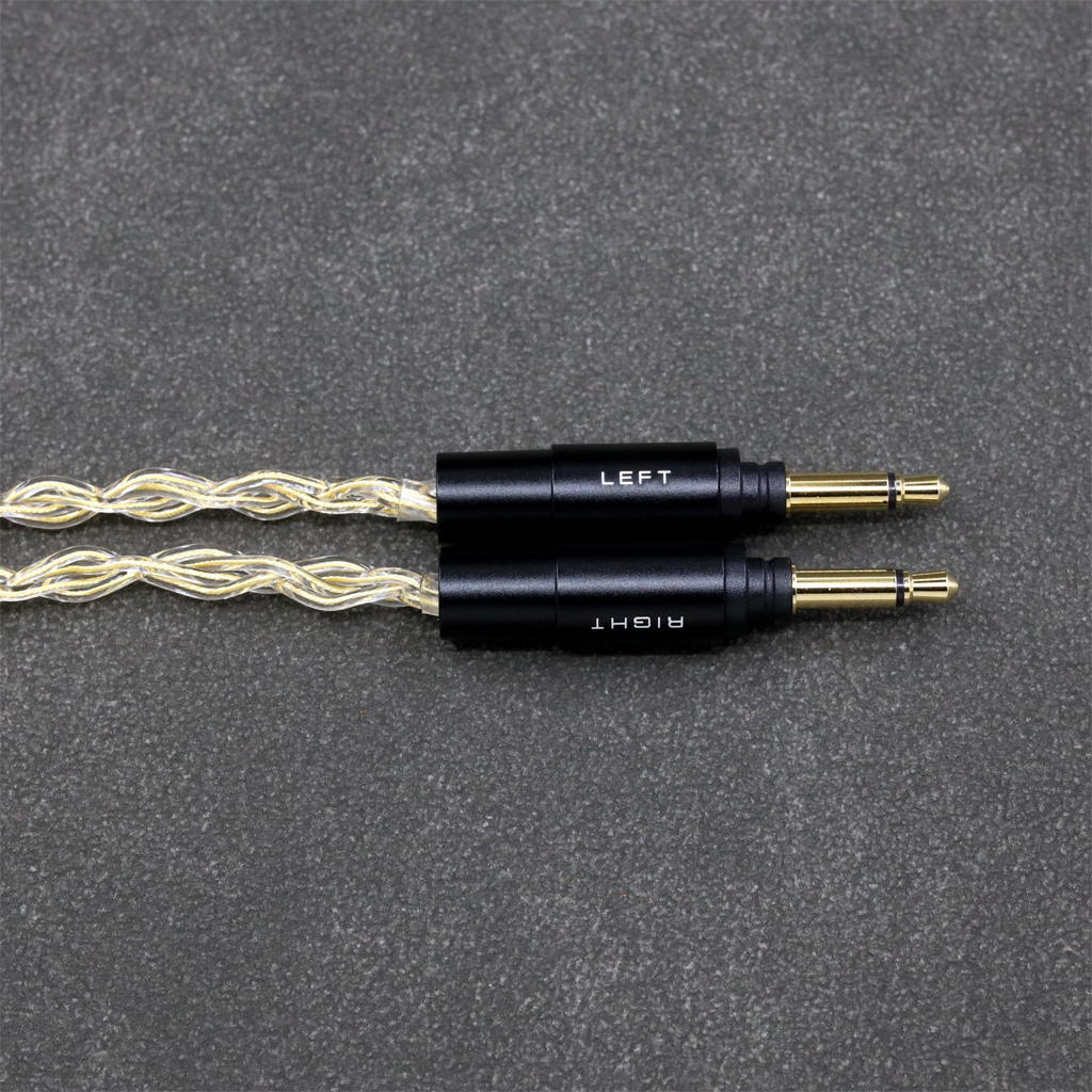 8 Core 99% 7n Pure Silver 24k Gold Plated Earphone Cable For Yamaha YH-5000SE Headphone Orignal Type Plug