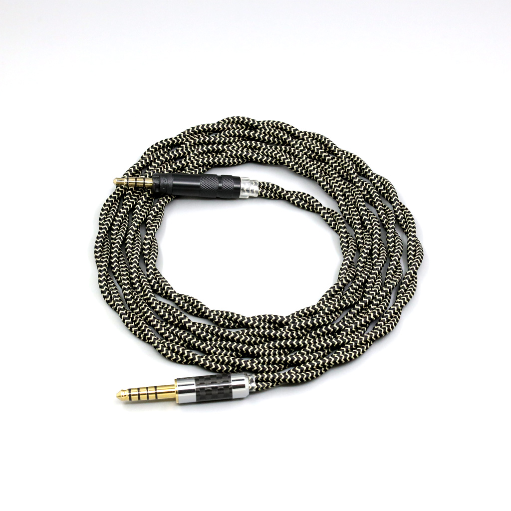 2 Core 2.8mm Litz OFC Earphone Braided Sleeve Cable For Rode NTH100 NTH100m NTH-100 NTH-100m over-ear headphone