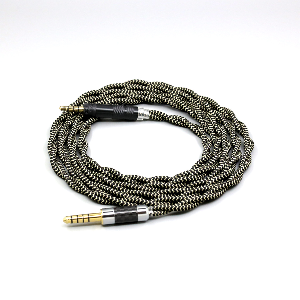 2 Core 2.8mm Litz OFC Earphone Braided Sleeve Cable For Rode NTH100 NTH100m NTH-100 NTH-100m over-ear headphone
