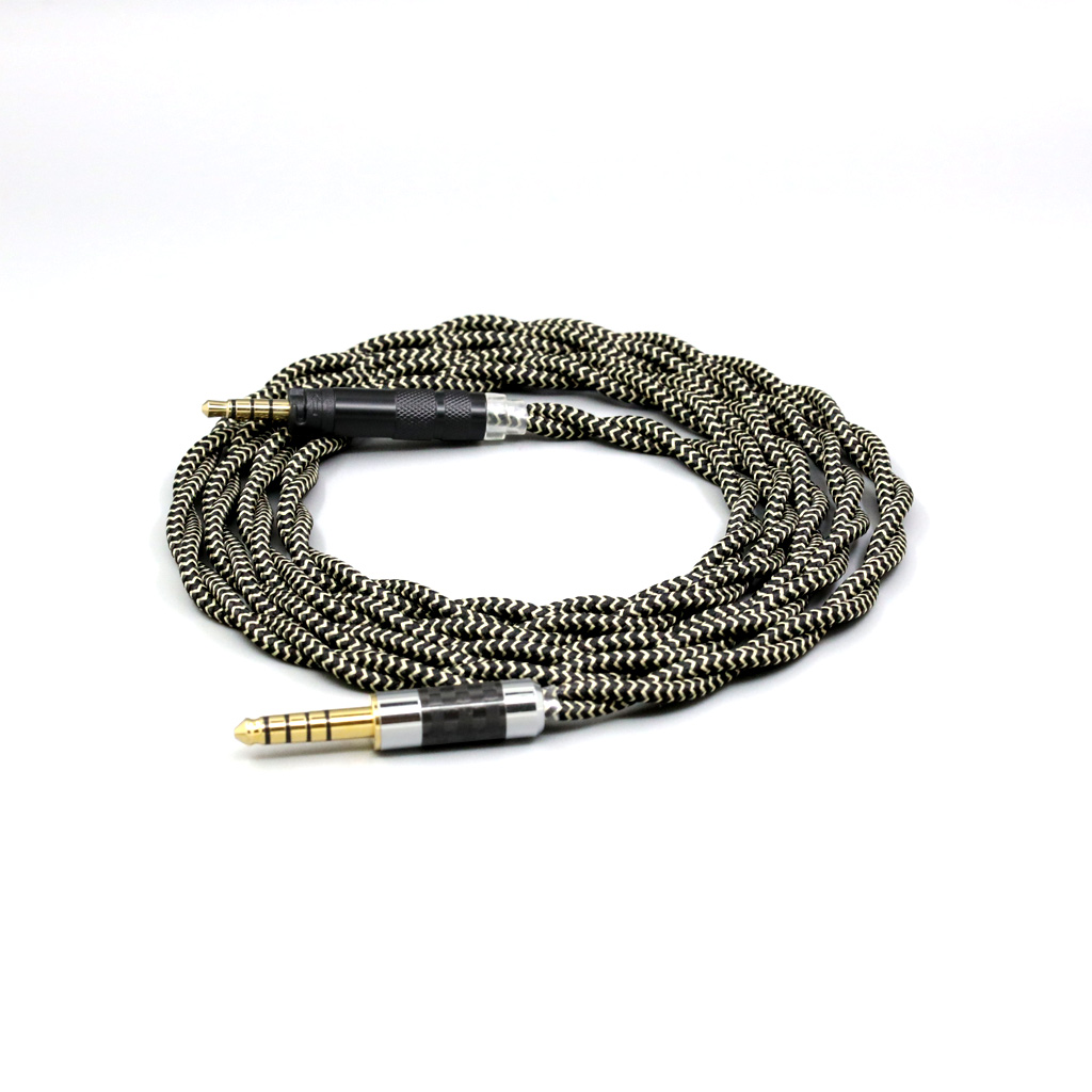 2 Core 2.8mm Litz OFC Earphone Braided Sleeve Cable For Rode NTH100 NTH100m NTH-100 NTH-100m over-ear headphone