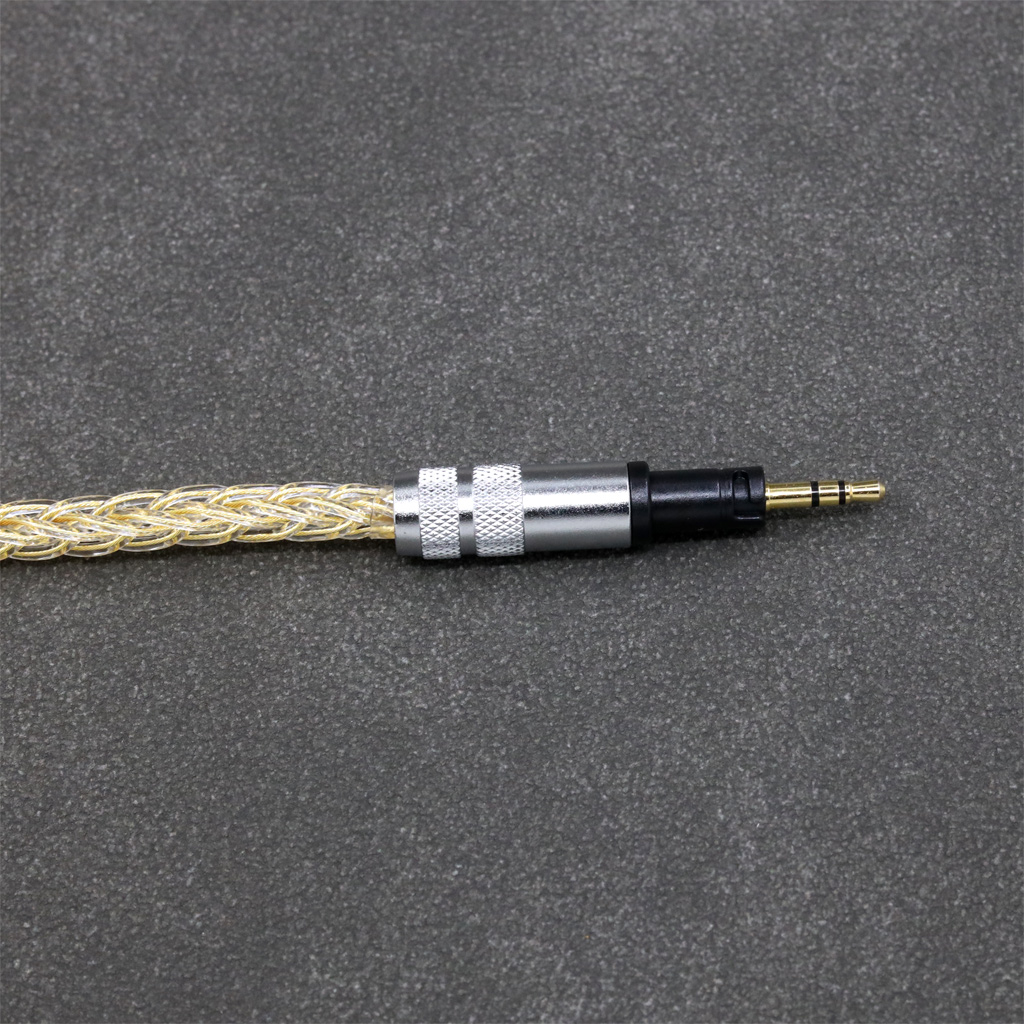 8 Core 99% 7n Pure Silver 24k Gold Plated Earphone Cable For Sennheiser Momentum 1.0 2.0 Earphone Headset Headphone
