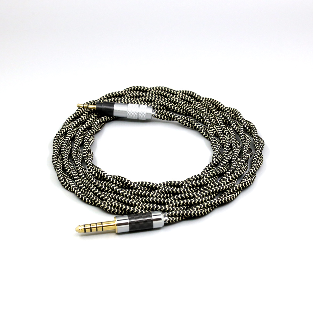 2 Core 2.8mm Litz OFC Earphone Braided Sleeve Cable For Sennheiser Urbanite XL On Over Ear Headset Headphone