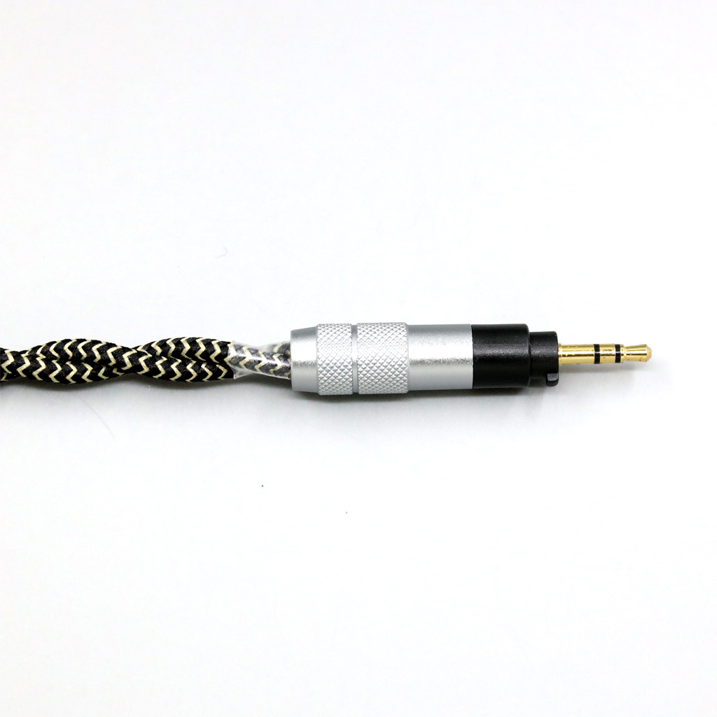 2 Core 2.8mm Litz OFC Earphone Braided Sleeve Cable For Sennheiser Urbanite XL On Over Ear Headset Headphone