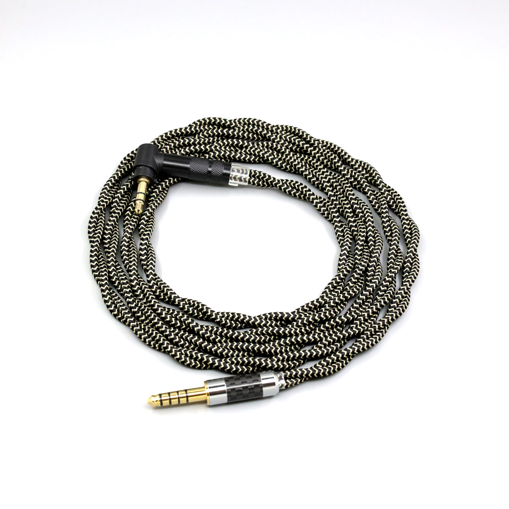 2 Core 2.8mm Litz OFC Earphone Shield Braided Sleeve Cable For Fostex T50RP Mk3 T40RP Mk2 T20RP Mk2 Dekoni Audio Headphone