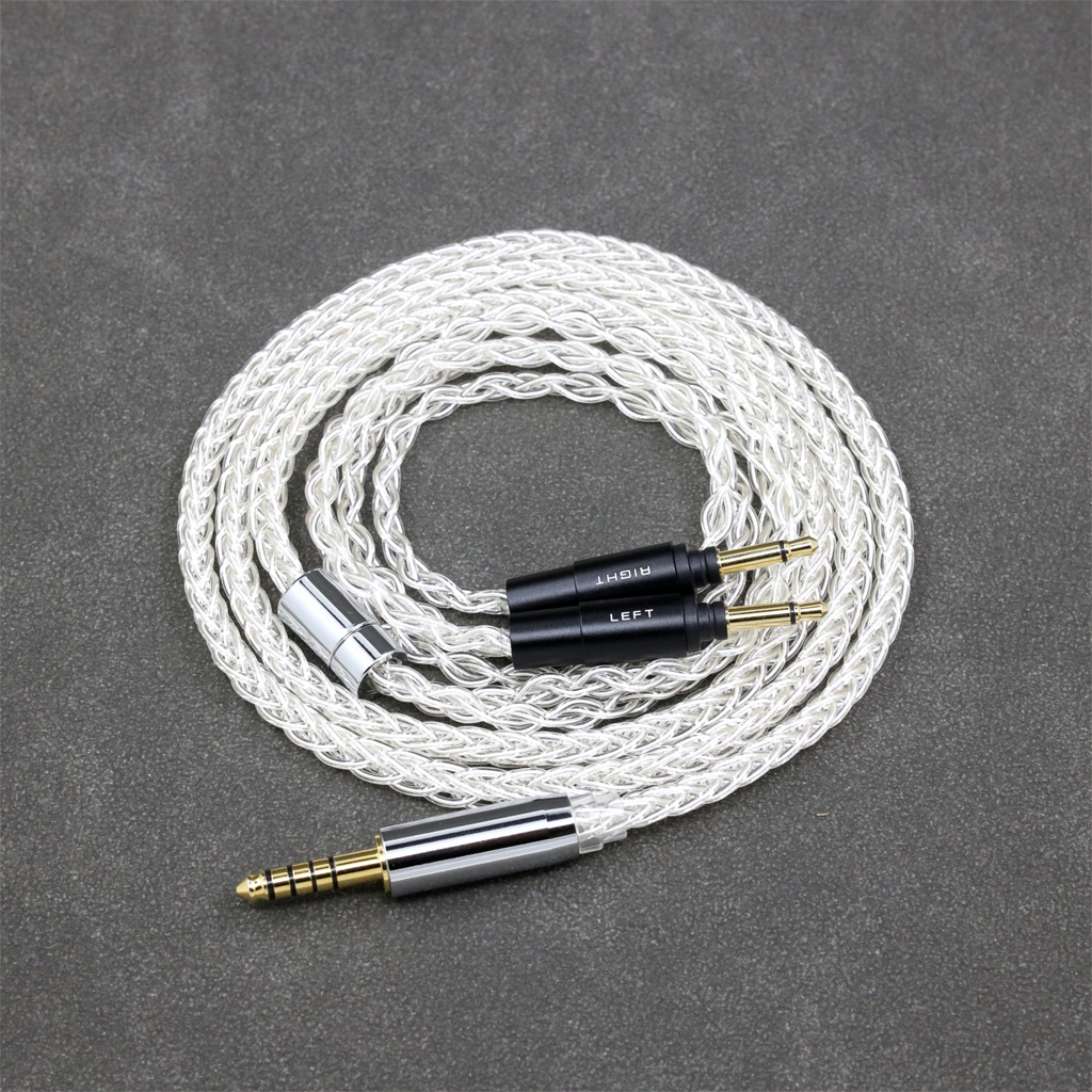 8 Core 99% 7n Pure Silver Palladium Earphone Cable For Yamaha YH-5000SE Headphone Orignal Type Plug