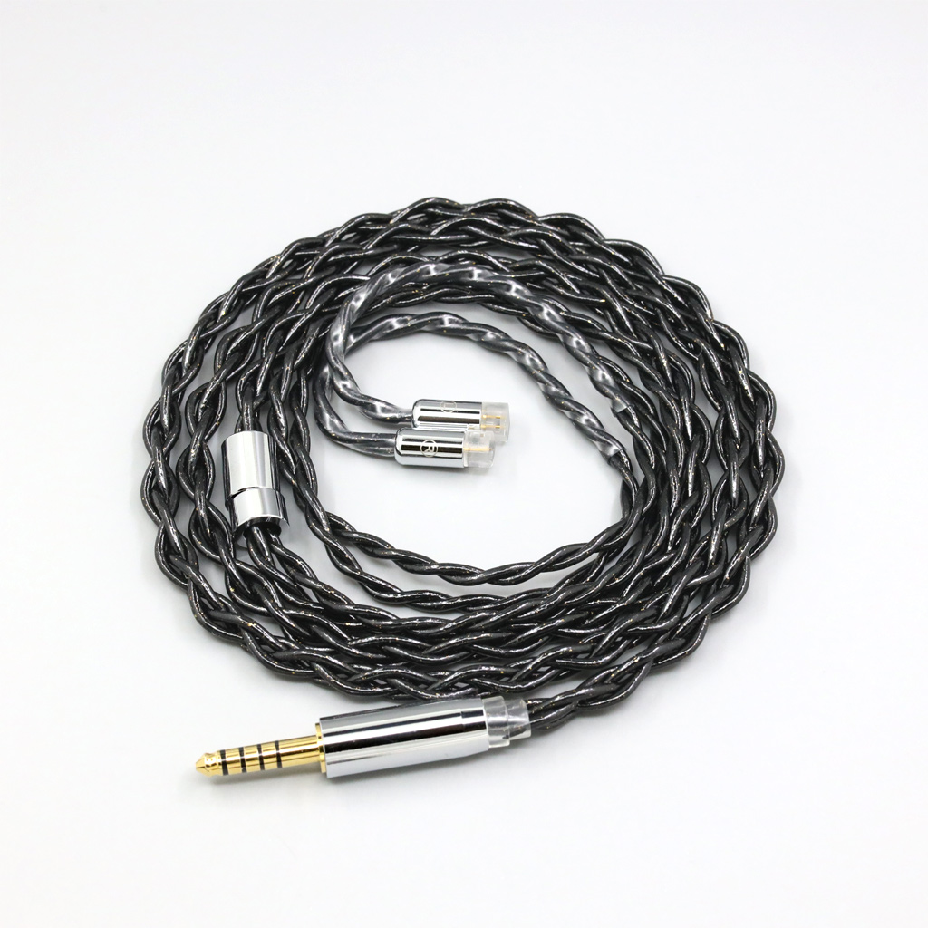 99% Pure Silver Palladium Graphene Floating Gold Cable For Sennheiser IE8 IE8i IE80 IE80s Metal Pin
