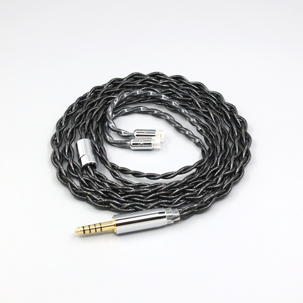 99% Pure Silver Palladium Graphene Floating Gold Cable For Sennheiser IE8 IE8i IE80 IE80s Metal Pin