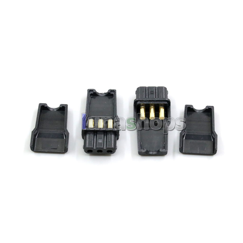 1pair DIY Custom Earphone Pin Plug For STAX SR-X1 X9000 L500 L700 MK2