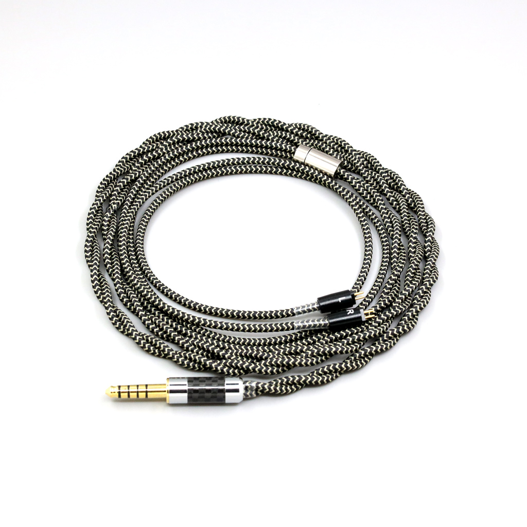 2 Core 2.8mm Litz OFC Earphone Braided Sleeve Cable For MoonDrop METEOR HARMON RAYS ILLUSTRIOUS Simgot Ea1000 EW200 EA500 EW10