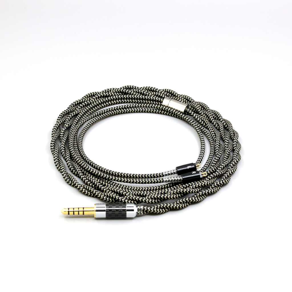 2 Core 2.8mm Litz OFC Earphone Braided Sleeve Cable For MoonDrop METEOR HARMON RAYS ILLUSTRIOUS Simgot Ea1000 EW200 EA500 EW10