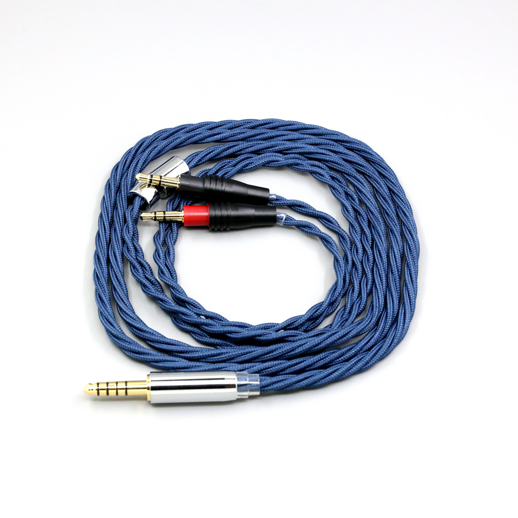 99% Pure Silver OCC Graphene Alloy Full Sleeved Earphone Cable For Focal HADENYS Open-back Headphone