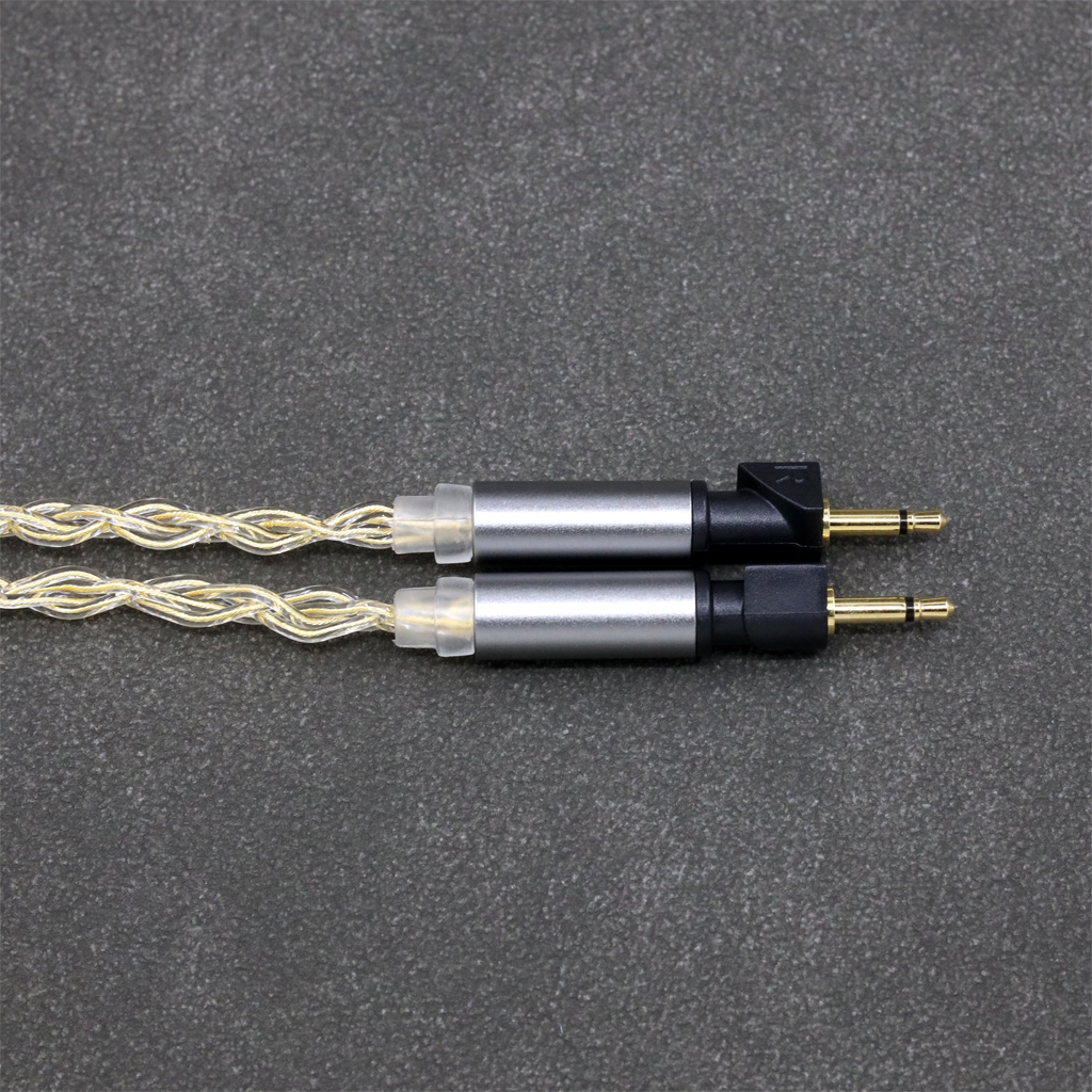 8 Core 99% 7n Pure Silver 24k Gold Plated Earphone Cable For Abyss Diana v2 phi TC X1226lite 1:1 headphone pin