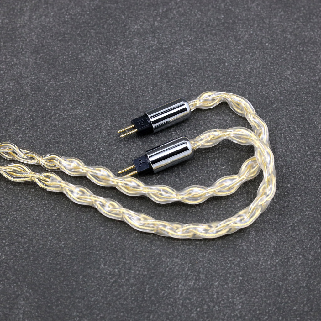 8 Core 99% 7n Pure Silver 24k Gold Plated Earphone Cable For TANCHJIM ORIGIN Oxygen 4U OLA lengthened extended 0.78mm pin