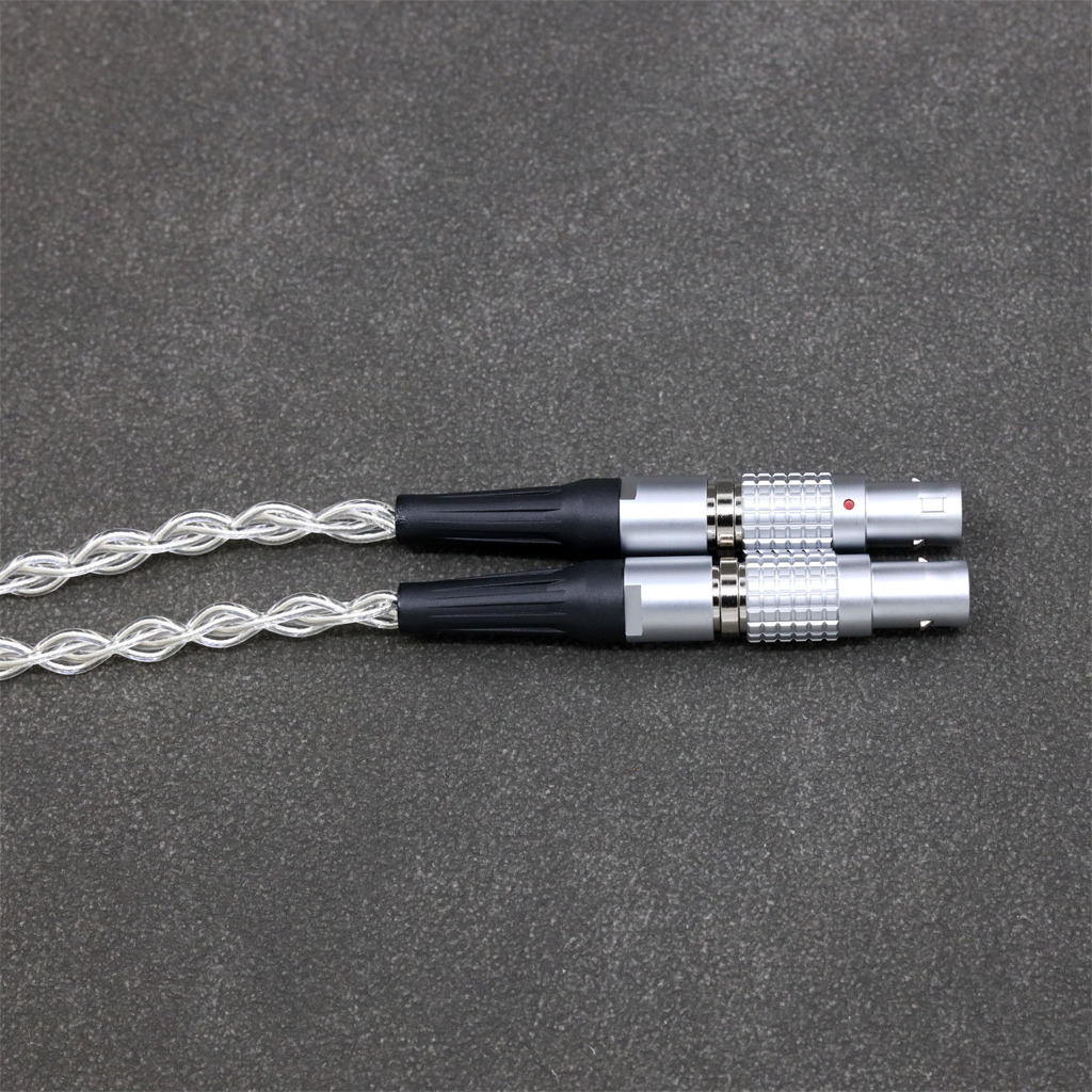 8 Core 99% 7n Pure Silver Palladium Earphone Cable For Focal Utopia Fidelity Circumaural Headphone