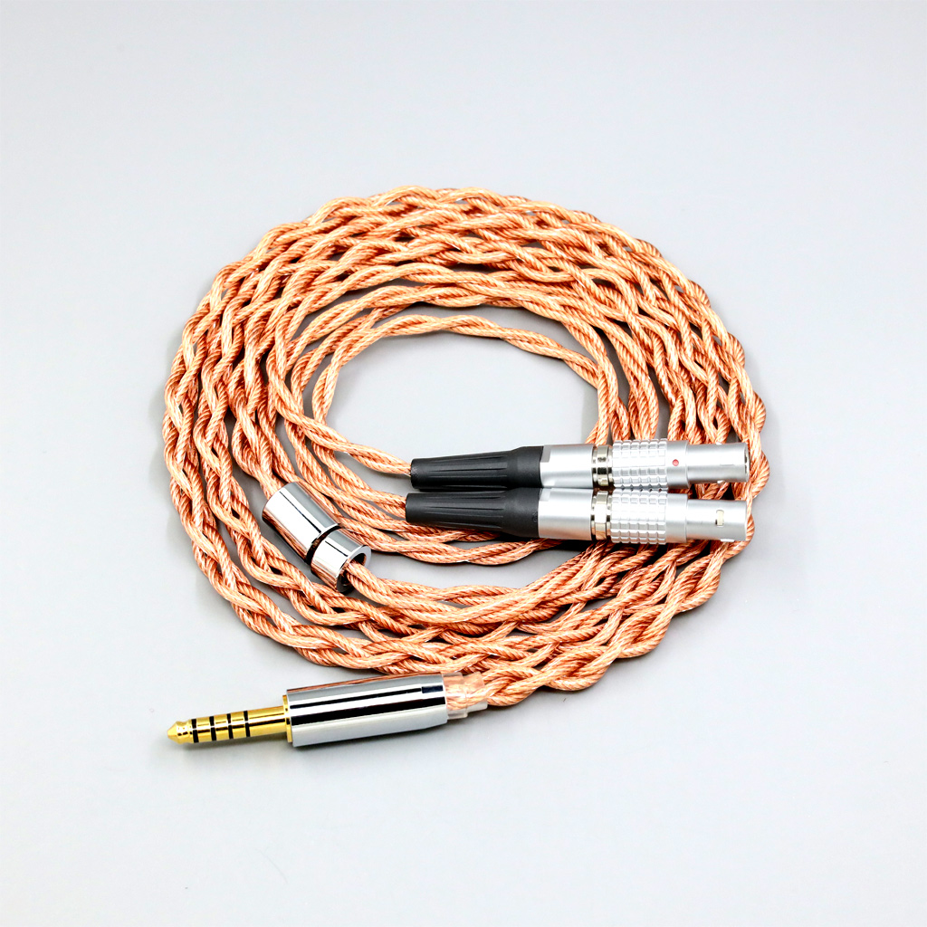 Graphene 7N OCC Shielding Coaxial Mixed Earphone Cable For Focal Utopia Fidelity Circumaural Headphone 4 core 1.8mm