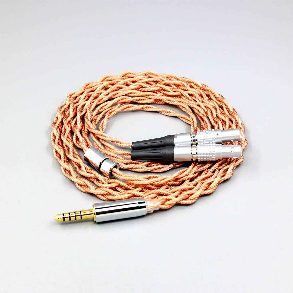 Graphene 7N OCC Shielding Coaxial Mixed Earphone Cable For Focal Utopia Fidelity Circumaural Headphone 4 core 1.8mm