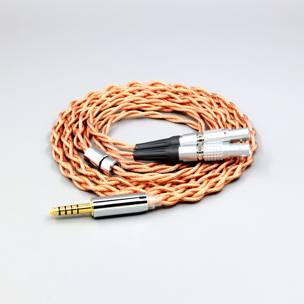 Graphene 7N OCC Shielding Coaxial Mixed Earphone Cable For Focal Utopia Fidelity Circumaural Headphone 4 core 1.8mm