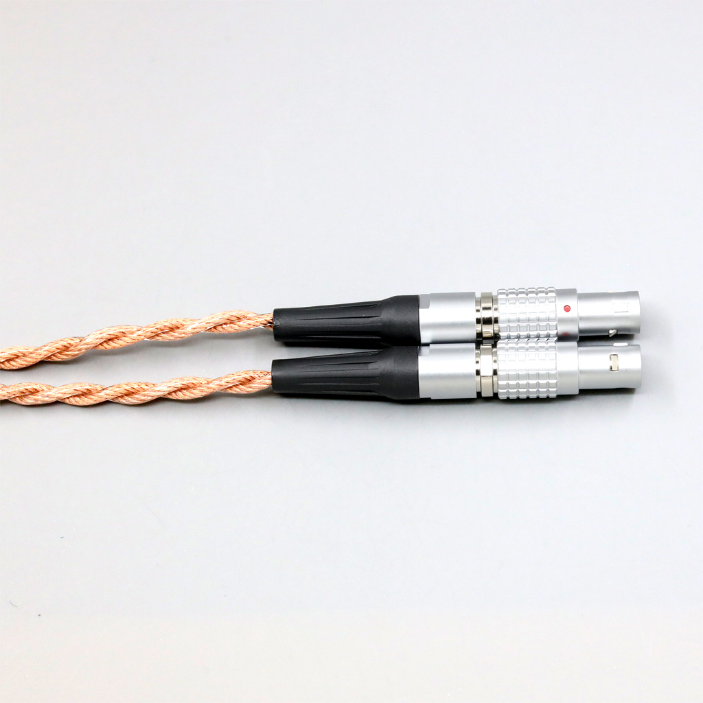 Graphene 7N OCC Shielding Coaxial Mixed Earphone Cable For Focal Utopia Fidelity Circumaural Headphone 4 core 1.8mm
