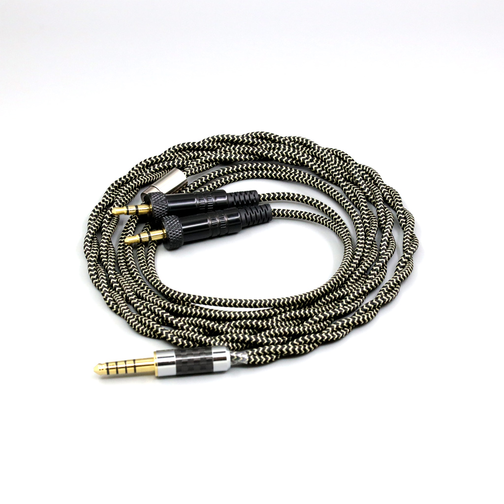 2 Core 2.8mm Litz OFC Earphone Shield Braided Sleeve Cable For Sony MDR-Z1R MDR-Z7 MDR-Z7M2 With Screw To Fix Headphone
