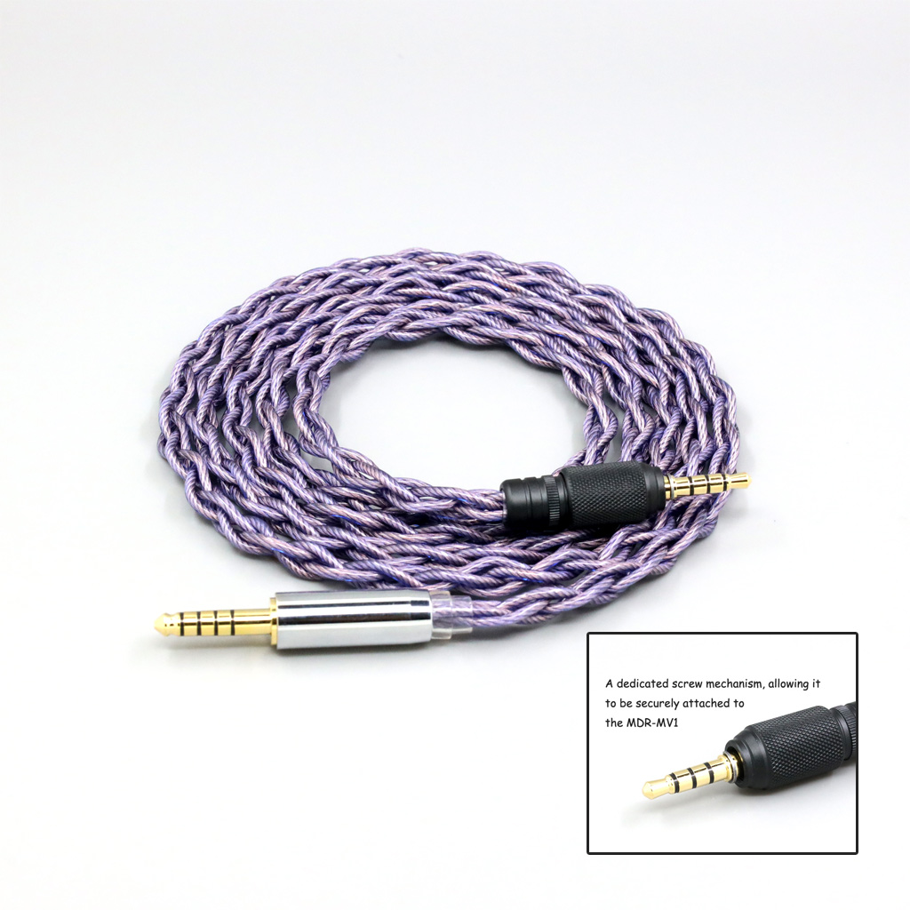 Type2 1.8mm 140 cores litz 7N OCC Headphone Cable For Sony MDR-M1 MDR-MV1 MDR-M1ST Headphones