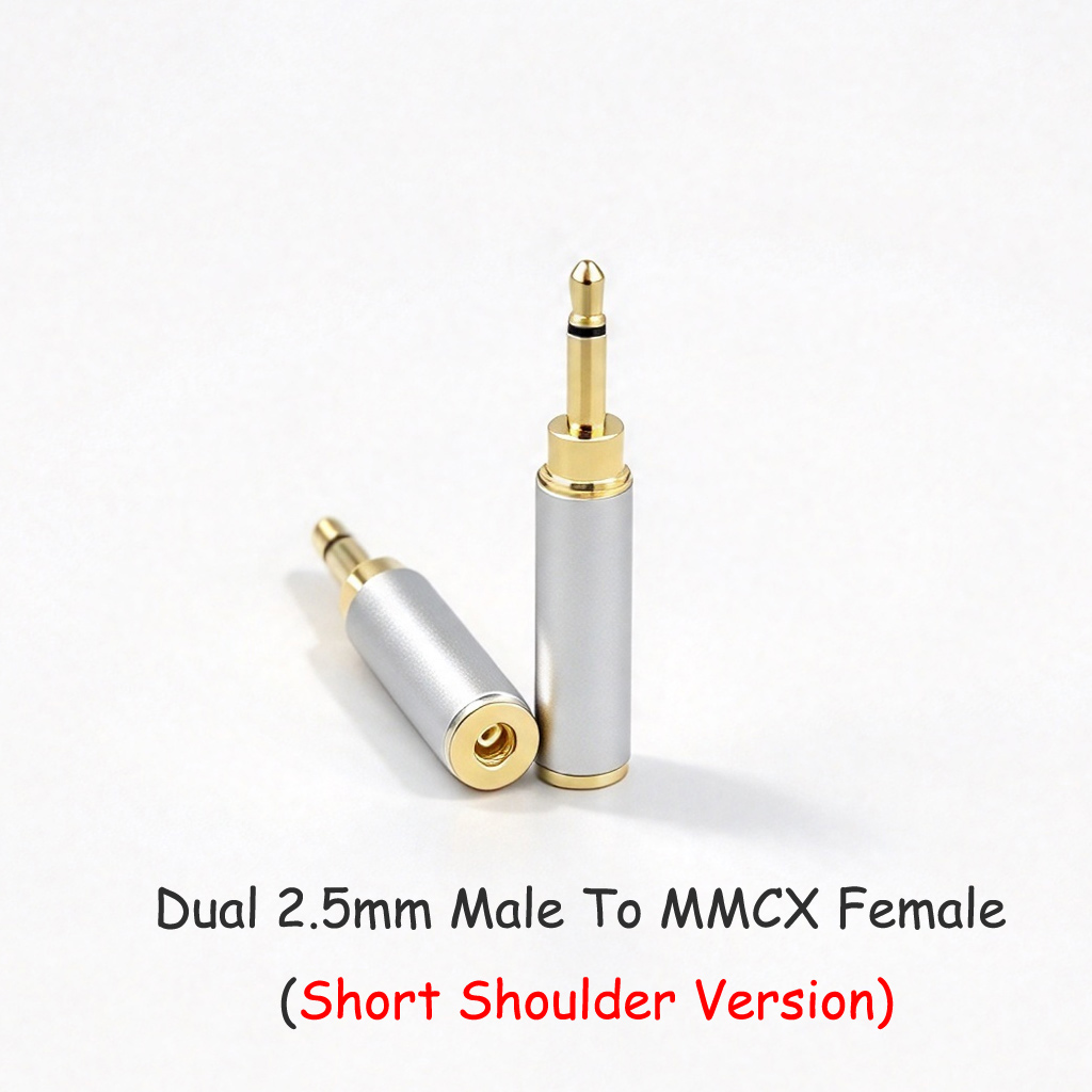Headphone Converter 2.5mm To MMCX 0.78mm Female For Oppo PM-1 PM-2 Sivga Phoenix SV021 Oriole PII  Apollo Aiva Hifiman HE560 HE-350
