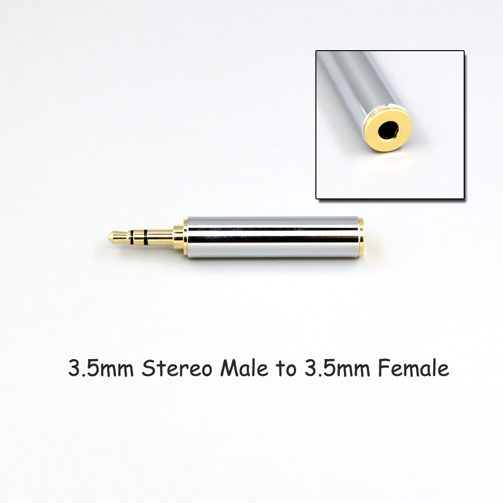 CNC High gloss Electroplated 4.4mm 3.5mm 2.5mm XLR 4pin 6.35mm Male To Female Converter Adapter Cable Resistance 0Ω to 300Ω