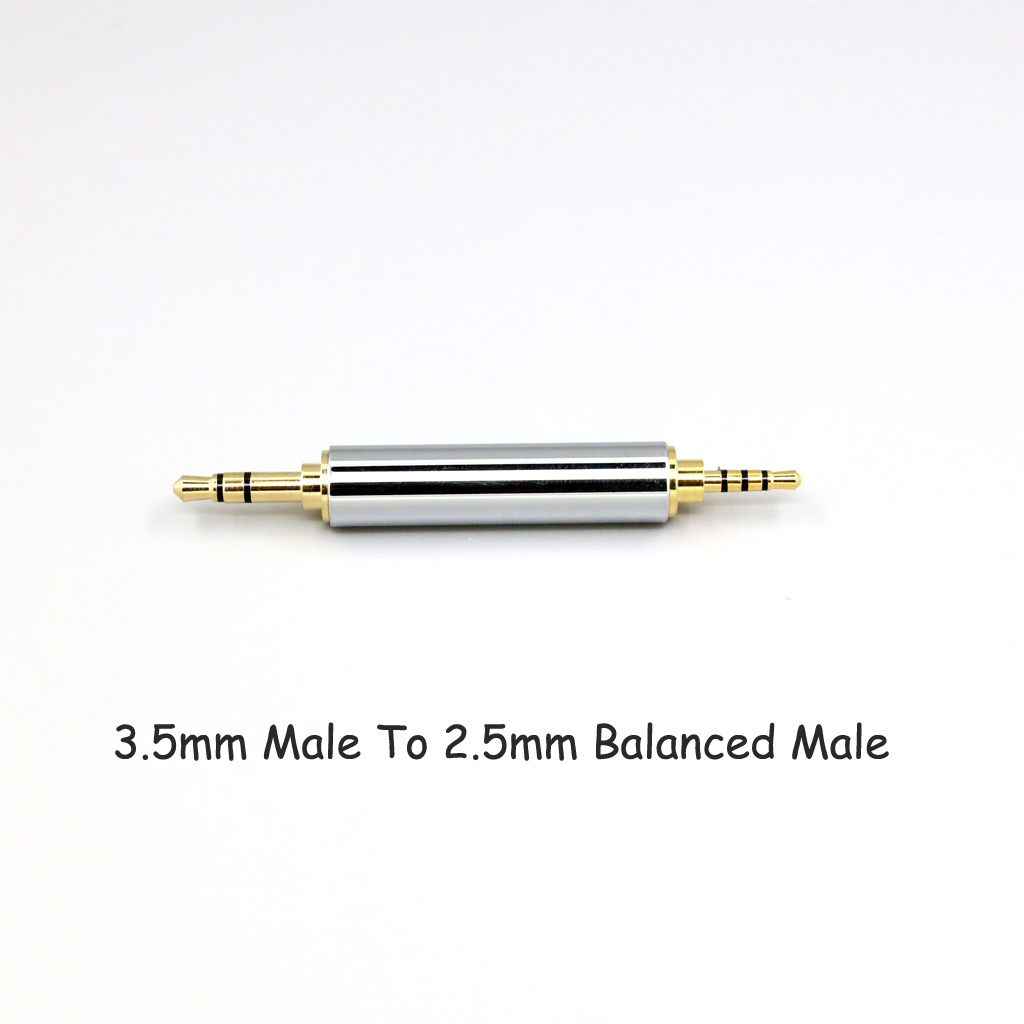 CNC High gloss Electroplated 4.4mm 3.5mm 2.5mm XLR 4pin 6.35mm Male To Female Converter Adapter Cable Resistance 0Ω to 300Ω