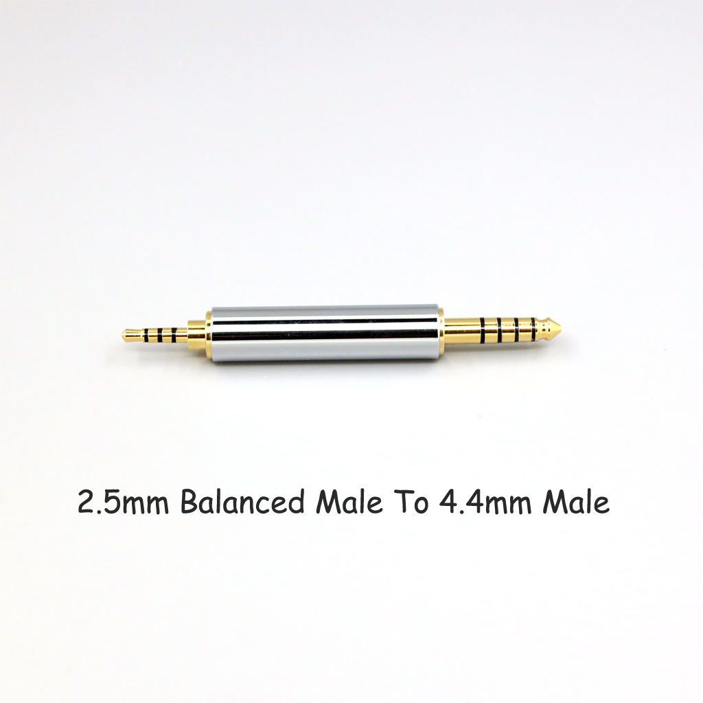 CNC High gloss Electroplated 4.4mm 3.5mm 2.5mm XLR 4pin 6.35mm Male To Female Converter Adapter Cable Resistance 0Ω to 300Ω
