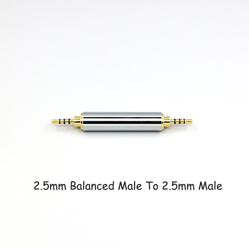 CNC High gloss Electroplated 4.4mm 3.5mm 2.5mm XLR 4pin 6.35mm Male To Female Converter Adapter Cable Resistance 0Ω to 300Ω