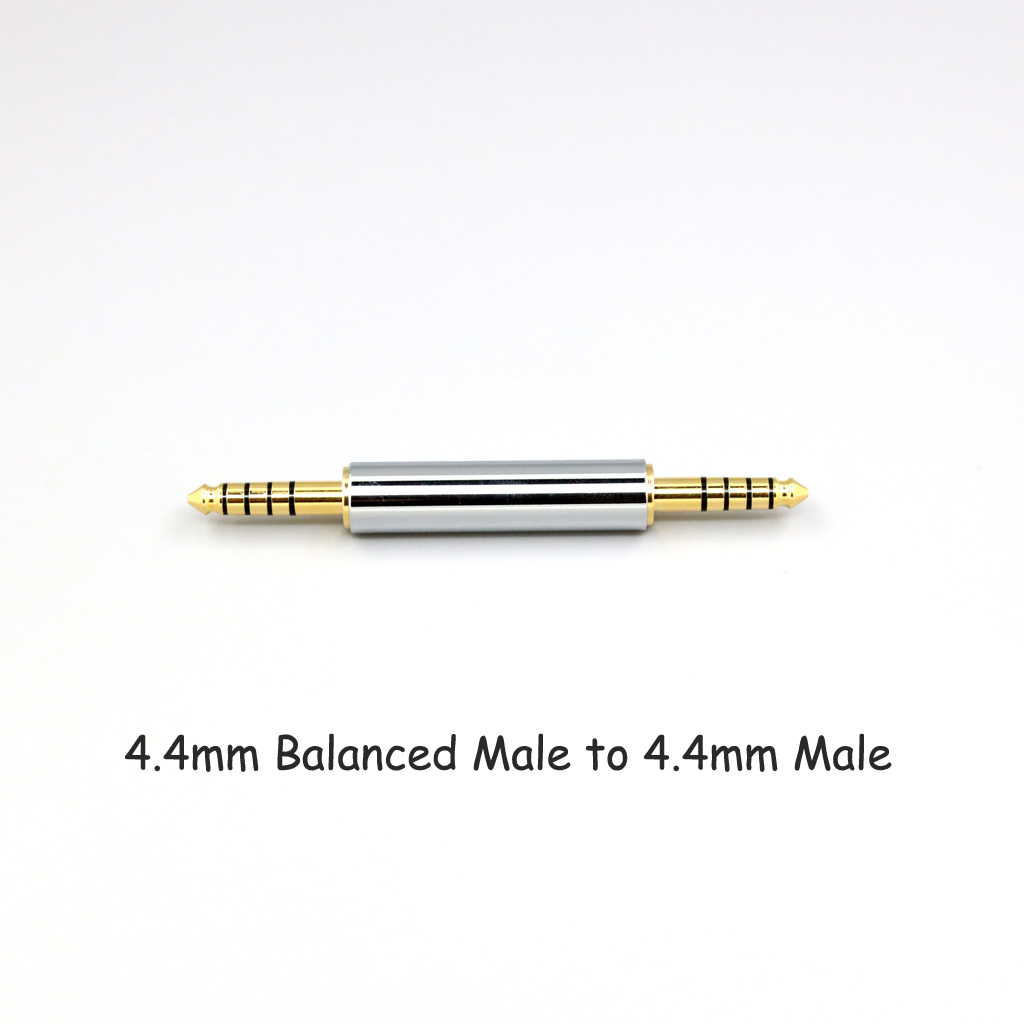 CNC High gloss Electroplated 4.4mm 3.5mm 2.5mm XLR 4pin 6.35mm Male To Female Converter Adapter Cable Resistance 0Ω to 300Ω