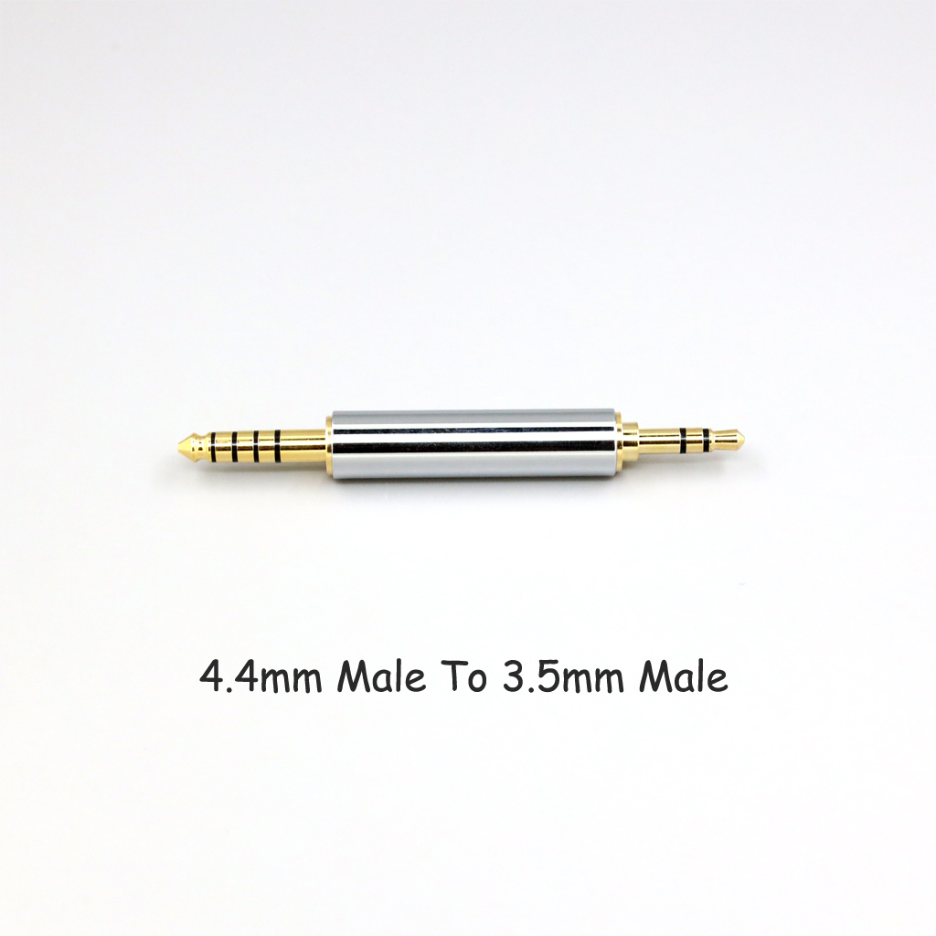 CNC High gloss Electroplated 4.4mm 3.5mm 2.5mm XLR 4pin 6.35mm Male To Female Converter Adapter Cable Resistance 0Ω to 300Ω