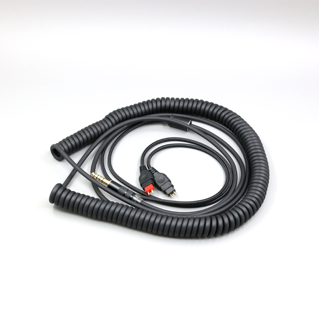 OFC Coiled Cable For Sennheiser HD580 HD600 HD650 HDxxx HD660S2 HD58x HD6xx Headphone