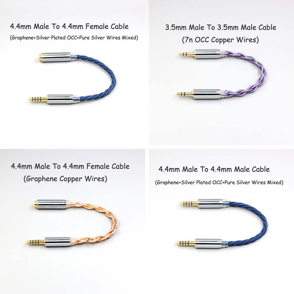 4.4mm Male To 4.4mm Female 3.5mm 4.4mm Male To Male Extension Audio Cable IFI Zen DAC AMP DAP Player