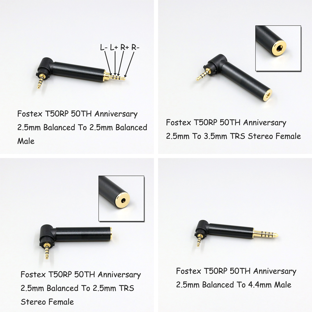 Headphone Converter 3.5mm 2.5mm Male To Female Jack Adapter For Fostex T50RP 50TH Anniversary RP Stereo Headphone Earphone