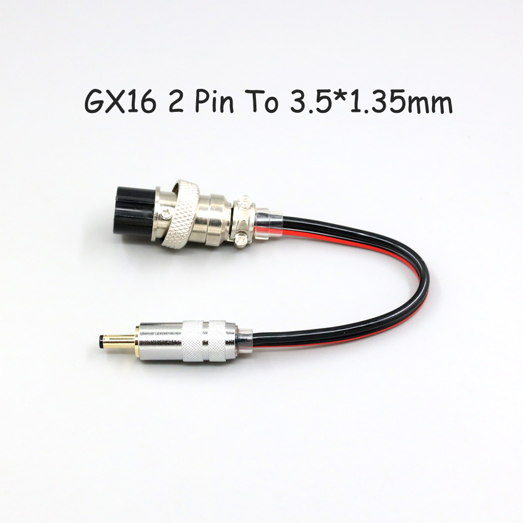 12V DC GX16 5.5mm 4.0mm 2.5mm To 2.1mm 1.35mm 1.7mm Plug Power Cable Male To Male Cord for Keces Linear Extension DC Wire