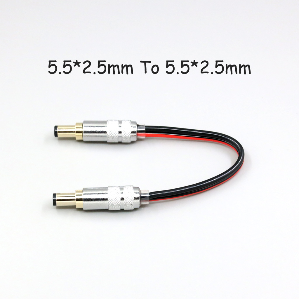 12V DC GX16 5.5mm 4.0mm 2.5mm To 2.1mm 1.35mm 1.7mm Plug Power Cable Male To Male Cord for Keces Linear Extension DC Wire
