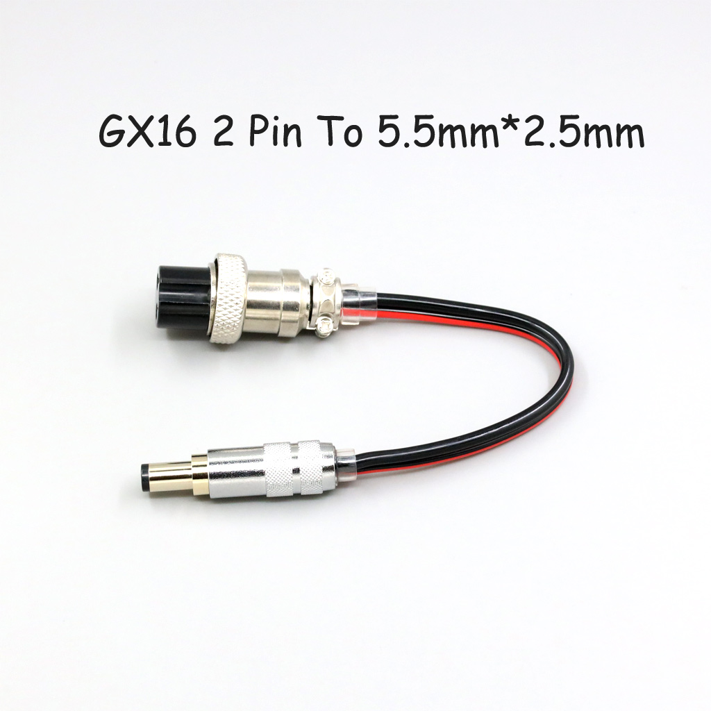 12V DC GX16 5.5mm 4.0mm 2.5mm To 2.1mm 1.35mm 1.7mm Plug Power Cable Male To Male Cord for Keces Linear Extension DC Wire
