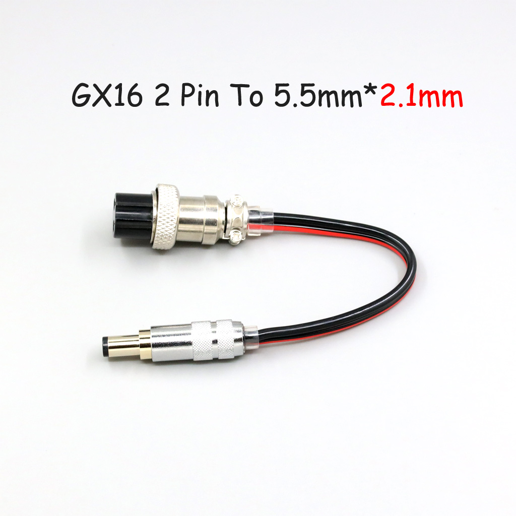 12V DC GX16 5.5mm 4.0mm 2.5mm To 2.1mm 1.35mm 1.7mm Plug Power Cable Male To Male Cord for Keces Linear Extension DC Wire