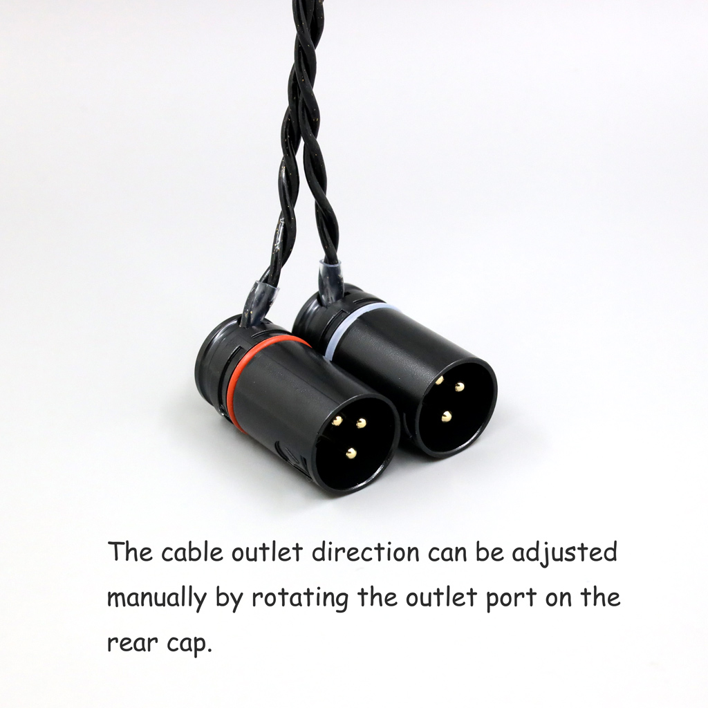 99% Pure Silver Palladium Floating Gold Cable For 4.4mm Male To Dual XLR 3 Pole L Shape Angle DAC To Aune N7 amplifier