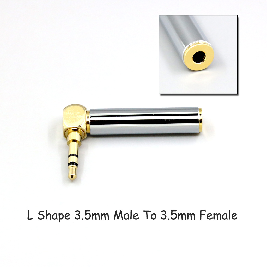 CNC High gloss Electroplated 4.4mm 3.5mm 2.5mm XLR 4pin 6.35mm Male To Female Converter Adapter Cable Resistance 0Ω to 300Ω