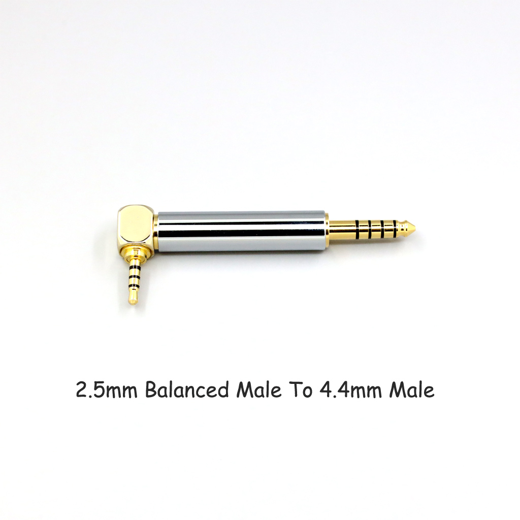 CNC High gloss Electroplated 4.4mm 3.5mm 2.5mm XLR 4pin 6.35mm Male To Female Converter Adapter Cable Resistance 0Ω to 300Ω