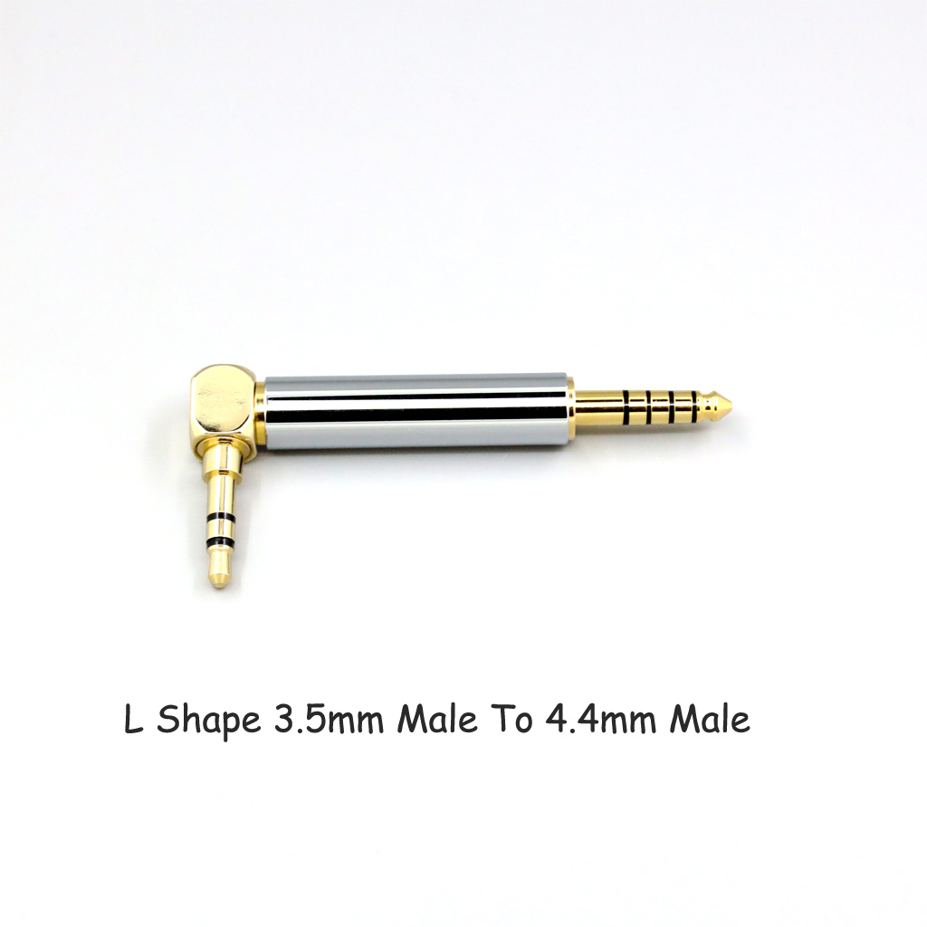 CNC High gloss Electroplated 4.4mm 3.5mm 2.5mm XLR 4pin 6.35mm Male To Female Converter Adapter Cable Resistance 0Ω to 300Ω